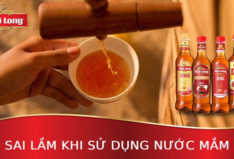 SAI LẦM KHI SỬ DỤNG NƯỚC MẮM