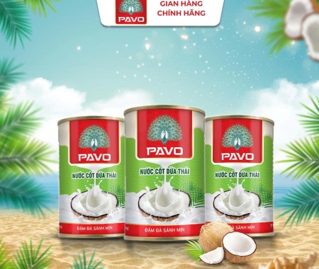 CB 3 Lon Nước cốt dừa Thái Pavo - 165ml