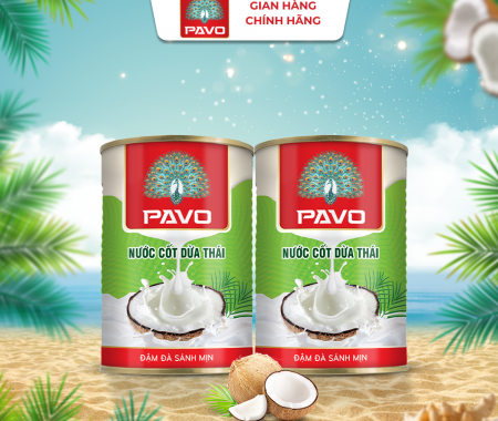 CB 2 Lon Nước cốt dừa Thái Pavo - 400ml
