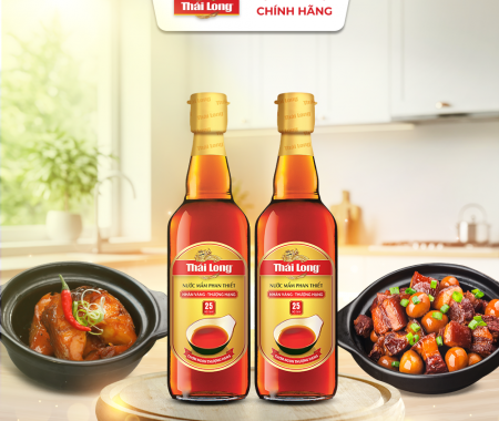 CB 2C Nước mắm Phan Thiết THÁI LONG - NHÃN VÀNG THƯỢNG HẠNG 25N - 500ml (CTT)