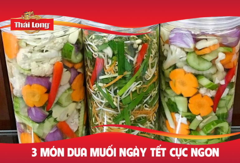 MÓN DƯA MUỐI NGÀY TẾT – ĂN KÈM BÁNH CHƯNG, BÁNH TÉT CỰC NGON