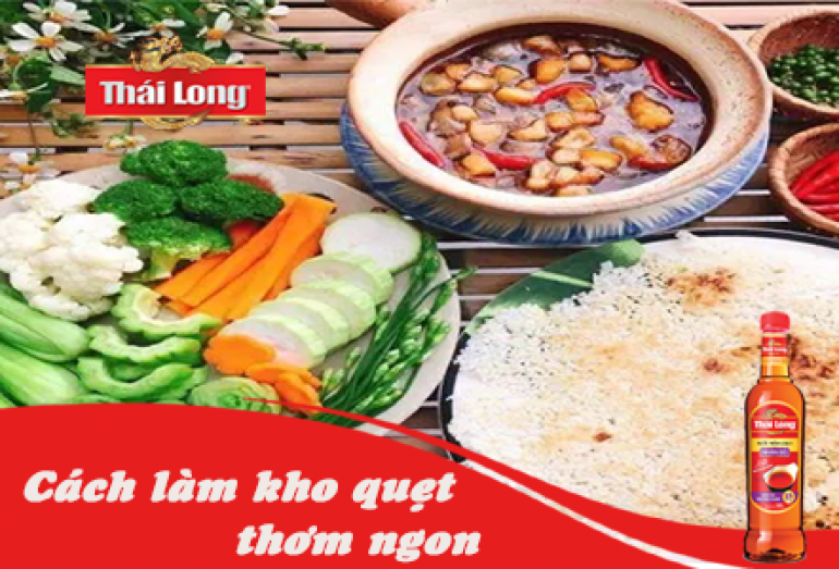 CÔNG THỨC LÀM MÓN KHO QUẸT THƠM NGON VỚI THÁI LONG NHÃN ĐỎ