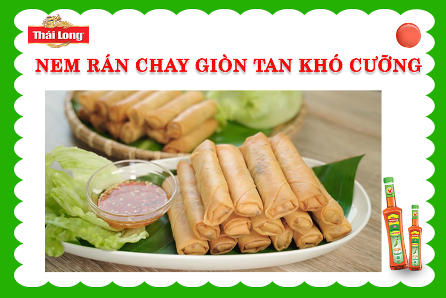 NEM RÁN CHAY (CHẢ GIÒ) GIÒN TAN NGON KHÓ CƯỠNG