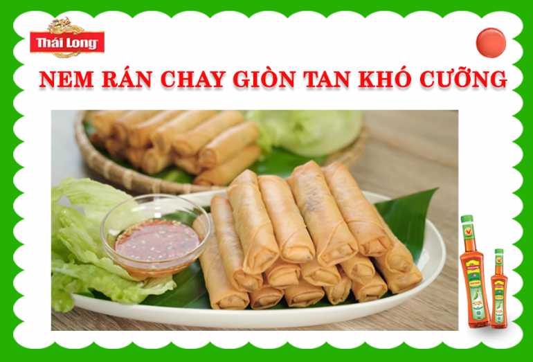 NEM RÁN CHAY (CHẢ GIÒ) GIÒN TAN NGON KHÓ CƯỠNG