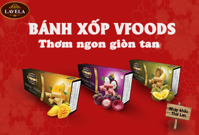 BÁNH XỐP VFOODS NHẬP KHẨU THÁI LAN - THƠM NGON GIÒN TAN