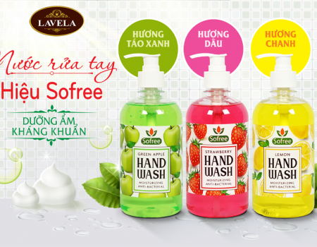 NƯỚC RỬA TAY ƯỚT SOFREE - KHÁNG KHUẨN BẢO VỆ CẢ NHÀ