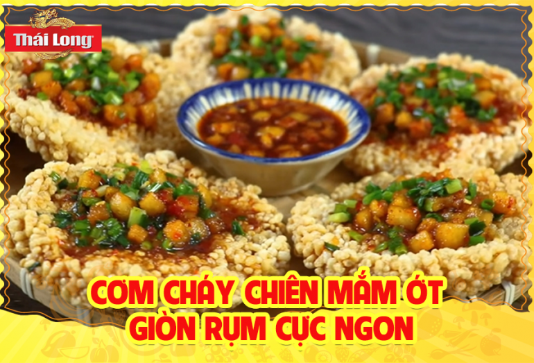CÁCH LÀM CƠM CHÁY CHIÊN MẮM ỚT GIÒN RỤM CỰC NGON